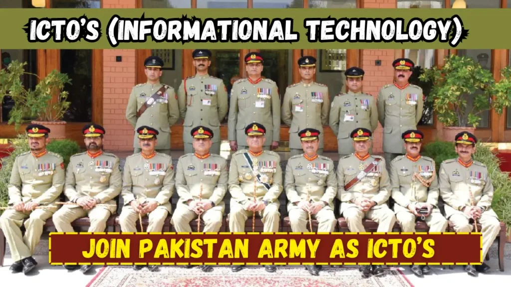 Join Pak army as ICTO